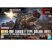 Bandai Gunpla High Grade HGUC 1/144 MS-06F Zaku II F Type Solari RFV
