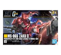 BANDAI SPIRITS Bandai Hobby - Mobile Suit Gundam - #234 MS-06S Zaku II, HGUC 1/144 Model Kit