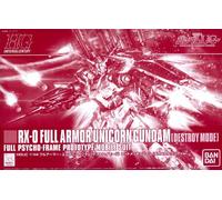 Bandai Hobby 1/144 HGUC RX-0 Full Armor Unicorn Gundam (Destroy Mode) Red Plated Frame/Mechanical Clear Ver.