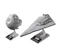 BANDAI Hobby Star Wars Plastic Model Death Star II 1/2,700,000 & Star Destroyer 1/14,500 "Star Wars, White