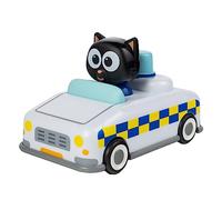 BANDAI Milo Pull Back Cars for Kids - Mini Police Car Toy from the Milo Animated Series with Thrilling Pull Back and Go Cars Feature | Collectable Emergency Vehicle Toys for 3 Year Old Boys and Girls