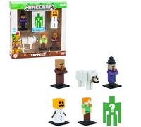 BANDAI Minecraft - Pack of 6 Collectable Figures - Box of 6 Small Figures Including 1 Secret - Video Game and Minecraft Movie - Toy from 8 Years - PMM2060