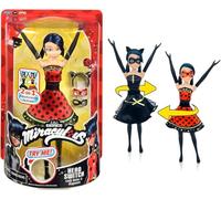 Miraculous Bandai Hero Switch Ladybug Doll | 26cm Costume Change Ladybug Doll | Swap Between Lady Noire And Bugnoire With This Doll For Girls From Tales Of Ladybug And Cat Noir