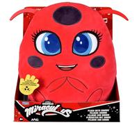 BANDAI - Miraculous - Tikki Plush Toy with Features - Official License - Talking Kwami Toy Ladybug - Ladybird Kwami Tikki Plush Toy - Toy from 4 Years - P50711