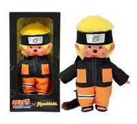 Bandai Monchhichi Naruto Shippuden Plush Toy - 80s Iconic Monkey Soft Plush Toy 20 cm for Children and Adults - Children's Toy 2 Years and Above - SE241088