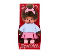 BANDAI - Monchhichi - plush skirt sneakers - plush iconic monkey from the 80s very soft 20 cm children and adults - Monchhichi in sneakers - toys for children from 2 years - SE203949