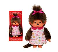 Bandai Monchhichi Soft Toy Pop & Candy - 80s Iconic Plush - Soft Plush 20 cm for Children and Adults - SE233861