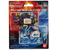 Bandai Namco 87801 VM Pack (Volvcanic Digimon Electronic Pet, Dim Card Park-Volcanic Beat & Blizzard Fang