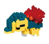BANDAI Nanoblock Cyndaquil Pokemon Model | Nanoblocks Building Blocks Puzzles For Adults And Kids | Plastic Model Kits With Mini Bricks Make Great Pokemon Gifts For Boys Girls And Adults Age 12+