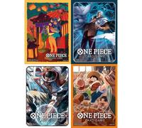BANDAI One Piece Card OFFICIAL card Sleeve 7 All 4 type Set JAPAN OFFICIAL
