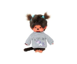 Bandai Peluche Monchichi Fille Licorne 20cm, CPDO151