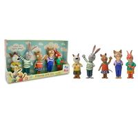 BANDAI Pip and Posy 5 Figure Pack - 5 x 10cm Figures (Pip, Posy, Zac, Frankie, and Jamila) - Perfect Play Gifts for Boys Girls Kids ages 3-8 years - Ideal Character Action Figures