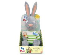 BANDAI Pip and Posy Talking Feature Plush Pip with Piggy - Large Talking Teddy - Soft Toy with Sounds - Big Cuddly Toy with TV Show Phrases