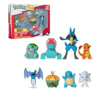Bandai - Pokémon - 8 cm Figures - Bulbasaur, Charmander, Squirrel, Nosferapti, Goupix, Alola Dratini, Porygon, Lucario - Toy for Children from 4 Years Old