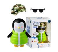 BANDAI Pudgy Penguins Action Figure Army Style | Adopt your new Forever Friend Age 4+ with 4 different collectible penguin figures with 2 interchangeable accessories| Official Pudgy Penguin Toys