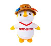 BANDAI Pudgy Penguins Vote 4 Outfit Huggable Plush Toy From Pudgy World| 30cm Vote 4 Outfit Penguin Soft Toy | Super Soft And Cuddly Pudgy Penguins Toys | Soft Toys For Fans Of Cute Things