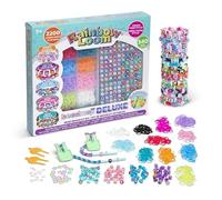 Bandai - Rainbow Loom Beadmoji Deluxe - Elastic Bracelet and Bead Making Set - Craft - Contains 2200 Elastic Bands, 340 Patterned Beads - Children's Toy Age 7+ - CD0124