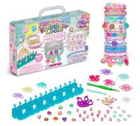 BANDAI - Rainbow Loom Boutique - Automatic Elastic Bracelet Making Set - Creative Hobby - Contains 4000 Rubber Bands, Hooks, Beadmoji, Charm - Toy for Children 7+ Years - CD0186