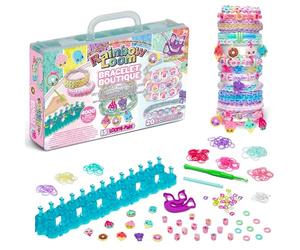 BANDAI - Rainbow Loom Boutique - Automatic Elastic Bracelet Making Set - Creative Hobby - Contains 4000 Rubber Bands, Hooks, Beadmoji, Charm - Toy for Children 7+ Years - CD0186