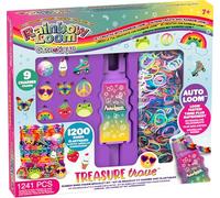 Bandai - Rainbow Loom Cute Tique - Automatic Set of Elastic Bracelets - Creative Leisure - Includes 1200 Rubber Bands, Car Loop and Accessories - Assortment - Toys for Children from 7