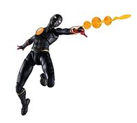 BANDAI S.H. Figuarts Spider-Man Black & Gold Suit (Spider-Man: No Way Home) Approx. 5.9 inches (150 mm), ABS & PVC Pre-painted Action Figure
