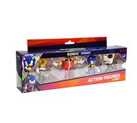 BANDAI Sonic Prime Action Figures 4 Pack Set 1 | 7.5cm The Hedgehog Articulated Based On Netflix TV Show Toys Make Great Gaming Merchandise Adults And (PM6040A)