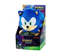 BANDAI Sonic Prime Sonic Backpack | 30cm Girls And Boys School Bag Based On Sonic Prime Netflix Show | Sonic The Hedgehog Boys And Girls Backpack Is A Great Sonic Gift For Kids | Sonic Accessories