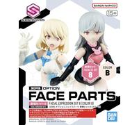 BANDAI SPIRITS 30MS Option Face Parts Facial Expression Set 8 (Color B), Color Coded Plastic Model
