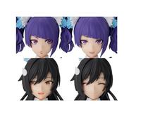 Bandai Spirits 30MS Optional Hairstyle & Face Parts Set (Mami Tanaka/Sakiya Shirase), Color Coded Plastic Model