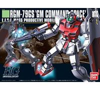 BANDAI SPIRITS BAN131420#51 RGM-79G GM Command (Space Type) Gundam 0080 Gunpla Bandai HGUC, Red, S