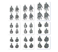 Bandai Spirits Gunpla 03 Option Parts Set, Build Hands, Square Shape, Color Coded Plastic Model