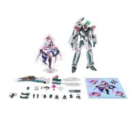 Bandai Spirits HG Macross Delta VF-31S Siegfried (Aarado Melders) Deluxe Set, 1/100 Scale Plastic, Color-Coded Plastic Model