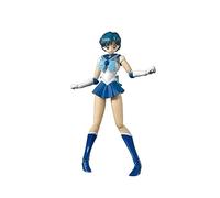 BANDAI SPIRITS S.H. Figuarts Sailor Moon Sailor Mercury Animation Color Edition (Resale Version), Approx. 5.5 inches (140 mm), PVC & ABS, Painted Action Figure