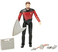 Bandai Star Trek Figure Commander Will Riker | 5'' Commander Riker Star Trek The Next Generation Action Figure | Star Trek TNG Toy Articulated Figure | Star Trek Gifts And Star Trek Merchandise