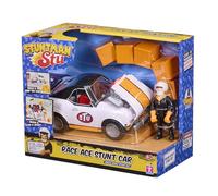 BANDAI, Stuntman STU Race Ace Acrobatic Car, Detachable Stunt Vehicle with Figure and Wall of Impact Boxes, App with Special Effects, Multicolor, COSS8200