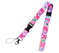 BANDAI Tamagotchi Neck Strap, Pink, Recommended Ages: 6 years and up, Tamagotchi Paradise