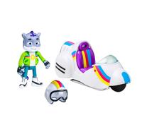 BANDAI - Wild Inquiry - Motorcycle All Terrain - Vehicle with a Sam Snow Figure - Children's Vehicle Creature Cases Series - Motorcycle Clade Package + Sam Figure - Toy for Children 3 Years in