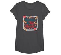 Bandaids & Big Hearts: Caring Nurse Appreciation Gift T-Shirt, Girls, Dark Heather Grey, Medium