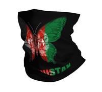 Bandana Afghanistan Afghan Butterflies Flag Headwear Windproof Neck Gaiter Multifunctional Tube Scarf For Camping Climbing Football