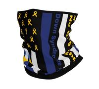 Bandana America Flag Fight Syndrome Awareness Neck Gaiter Breathable Headwear Multifunctional Balaclava For Football Hunting Traveling