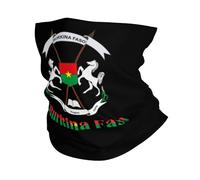 Bandana Burkina Faso People Of Burkina Faso National Emblem Headwear Quick Drying Neck Gaiter Windproof Neck Warmer For Yoga Climbing Hunting