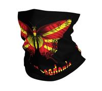 Bandana Butterfly Funny North Macedonia Flag Balaclava Uv Protection Headband Anitdust Neck Gaiter For Fishing Traveling Hunting