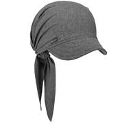 Lipodo Bandana Cap Cotton Visor Bow Detail Made in Italy Handmade Women Summer Spring Grey One Size