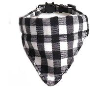 Bandana Cat Collars and Bell | Safe Quick Release Breakaway Buckle | ZACAL Cat Collars (Black & White Chequered Bandana)