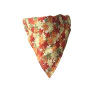 Bandana Cat Collars and Bell | Safe Quick Release Breakaway Buckle | ZACAL Cat Collars (Orange Autumn Maple Leaf Bandana)