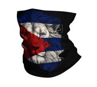 Bandana Cuba Cubans Flag Lion Tube Scarf Microfiber Face Protection For Sports, Motorcycling, Hunting