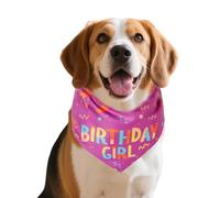 Bandana for Dogs | Birthday Canine Babi Triangle with Bone Design | Adjustable Triangle Soft Bandana for Puppies Spring Activities