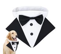 Bandana for Dogs, Collar with Bow Tie for Dogs - Elegant Wedding Bandana Collar for Saliva Towel, Bandana Collar for Saliva Towel, Harness for