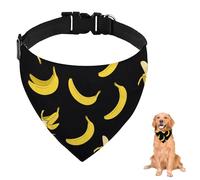Bandana For Dogs Fruit Banana For Large Dogs Medium Small Washable Adjustable Dog Scarf Reusable Dog Neckerchief Accessories Grooming Parties And Daily Wear