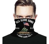 Bandana Gaiter Memorial Day All Gave Some Some Gave All Thin Headscarf Quick-drying Neck Tube Snoods For Youth Camping Carnival 2 Pcs